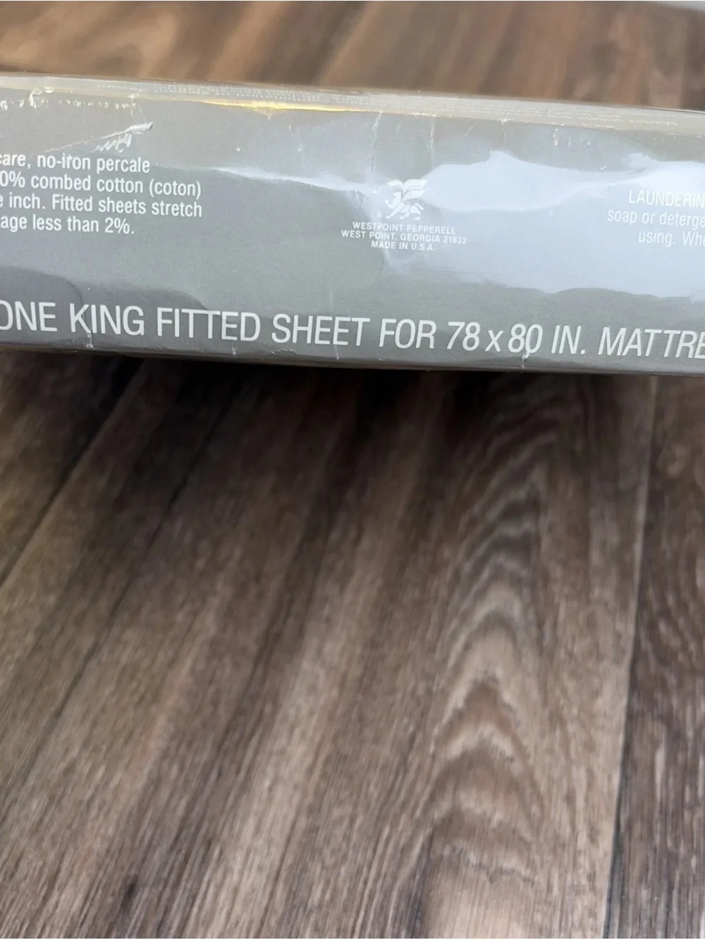 Vintage Martex Silk Forest Floral KING Sheet Set Flat & Fitted New Old Stock